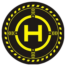 DJI Mavic Mini/2/Air 2/Air 2S 空拍機專用 LED燈折疊停機坪，夜間飛行安全，便攜防滑設計, 1個, -