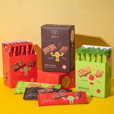 穀卡卡 燕麥棒 綜合口味 (日月潭紅茶、榛果可可、蘋果肉桂) - 盒裝 (6支入), 1個, 燕麥棒-日月潭紅茶 盒裝