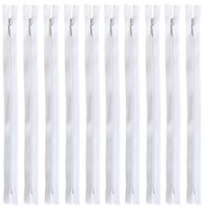 25cm 콘솔지퍼 10인치 콘실지퍼 숨은지퍼, 10개, 화이트(501)