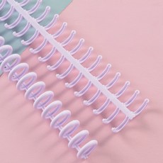 30공 루즈링 제본링 바인더링 셀프, 10개, 라벤더, 12mm