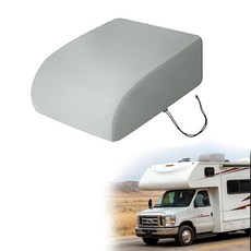 SHEKAKO RV 캠퍼 에어컨 커버 드로스트링이 있는 RV 트레일러 에어컨 커버 옥스포드 천 RV 루프 탑 AC 보호 액세서리 외부용 방진 (그레이 길이 109.7c