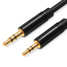 3.5mm to 2.5mm aux 오디오 케이블 옥스선 차량용 억스선, 1개, 블랙, 2m
