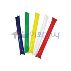 (올핀) 놀이와행사 - 막대풍선/2개 1세트/빨강 파랑 노랑 초록 흰색/체육대회/행사용품/진행용품/응원용품/응원풍선, 빨강