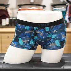 [AK플라자] [보디가드] 예스 YD01 블루그린 치타 남자 드로즈 사각팬티 YSMDZB51