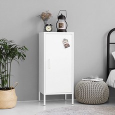 마켓비 MKB 캐비넷 모던세로중 1문 수납장 4251015, 화이트