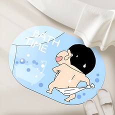 귀여운 인물 욕실 발매트 규조토 발매트, 짱구는 못 말려요 23