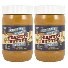 Trader Joe's 트레이더조스 크런치 노 스터 피넛 버터 454g, 2개