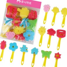 돈스텔 아동미술 도장찍기 스펀지 12종세트