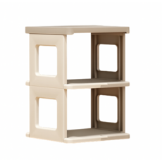 加高加厚折疊鞋櫃 多層組合鞋架 玄關室內收納 節省空間 奶咖色, 1套, 3層-加高加厚, 奶咖