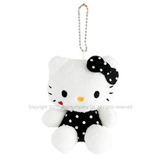 포치포치 산리오 헬로키티 키링 패턴 가방고리 8cm 6종, 1개, 도트패턴