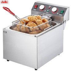 델키 13L 전기튀김기 치킨 돈가스 프라이기 주방튀김기 업소용 식당 DK-260