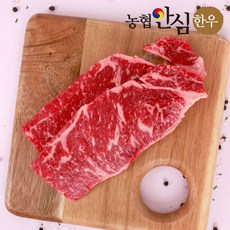 [농협안심한우] 1등급 한우 채끝 구이용 200g, 1개