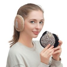 귀마개 겨울 방한 털 등산 귀덮개 야외 접이식, 방한귀마개ET 브라운