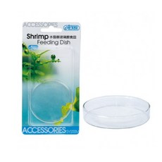 ISTA 水晶蝦玻璃餵食皿 透明玻璃材質, 1個