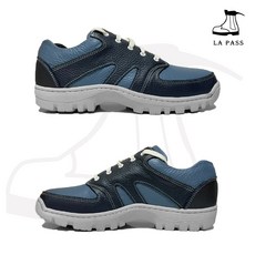 【Lapass】真皮登山休閒鞋 男款透氣皮鞋 耐磨止滑大底 輕量旅遊鞋 戶外健走鞋 台灣製造