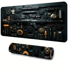 멋진 오렌지 Gungear 마우스 패드 대형 확장 게임용 미끄럼 방지 고무 40X90CM Esports 데스크 매트 LockEd, 02 300x600x2mm, 10 8