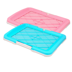 防抓式網狀狗便盆 (S/M 二色可選) - 平板寵物便盆 寵物廁所 狗狗廁所, 1個, 粉色 S號