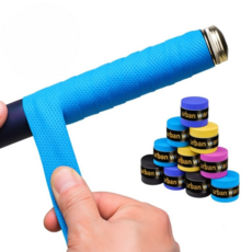 삼바쓰 기능성 강화 논슬립 땀방지 강력그립 라켓그립테이프, 10개, 블루