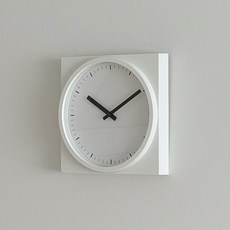 홈인버터 플레인 무소음 시계, 플레인시계 - 화이트