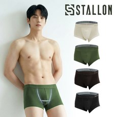 라쉬반 실속형 스텔론 H분리 나무소재 남성팬티 4종세트A