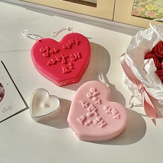 베어리무드 엄마아빠사랑해요 캔들 어버이날 가정의달 선물 감사초, 레드