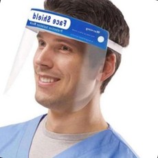 페이스쉴드 안면 보호구 투명 얼굴 마스크 벙거지모자 안전 보안면 커버, 1매입, 1개