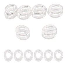 Magibeads 6피스 925 스털링 실버 할로우 레터 비즈 팔찌 미니 3D 글자 U 이니셜 알파벳 수평 구멍 참 주얼리 제작용 귀걸이 목걸이 공예용 290284 891023, 실버 O