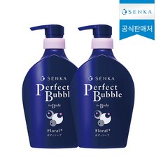 센카 퍼펙트 버블 포 바디 클렌저 플로럴 플러스, 500ml, 2개