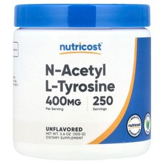 뉴트리코스트 Nutricost N-아세틸 L-티로신 무맛 100g3.6oz124223원산지:기타, 1개, 100g