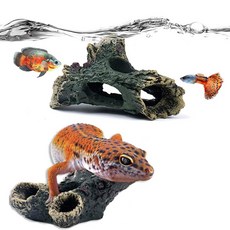 페트 비욘드 내추럴 대형 표류목 어항 - 다양한 가지 장식 2개 파충류 수조용 수족관 목재 장식용 산호 표류목 테라리움 도마뱀 서식지 숨김, 1개