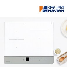 경동 나비엔매직 3구 화이트 투톤 인덕션 플렉스존 쿡탑 레인지 3400W 파워 GERI3643AFLG, 빌트인, 3643_자가설치