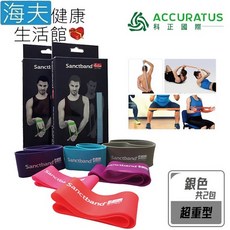 科正國際 Sanctband 拉力帶系列 環狀拉力帶, 1個, 銀色 超重型 雙包裝(ACC206LB)