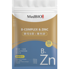 MedBIO 酵母B群+專利鋅, 15g, 1個