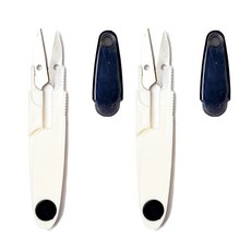 자수 수예 스텐 쪽가위 뜨개가위, 2개, 블랙