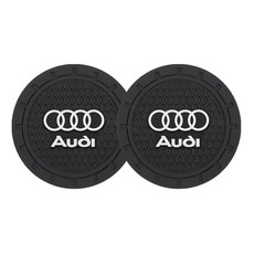 2Pcs 자동차 워터 컵 패드 PVC 실리콘 슬립 받침 홀더 Q5 Q4 A4 A6 A7 A5 A3 Q3 Q2 A1 A8 TT S1 S3 Q7 SQ5 SQ7 SQ3, [02] B - 2Pcs