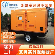 增壓泵 變頻潛水泵車 移動防汛排澇泵車 大流量 搶險應急灌溉泵車 汙水泵, 1個, 永磁變頻潛水泵車定製