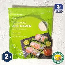쿡샵 월남쌈 라이스페이퍼 원형, 200g, 2개