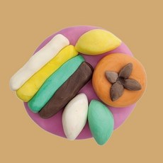 유아 비누송편 만들기키트(1인용) 버블솝플레이 추석음식장난감 비누만들기