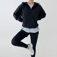 블레오 여성 스포츠 고프코어 스트링 후드 바람막이 DM251216119