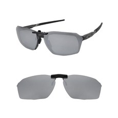 HILEEN 오클리 인장 OX8170 56mm 편광 클립온 선글라스 남성 여성 자외선 차단 - 실버