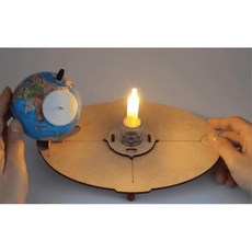 초등과학 지구공전 계절변화 모형 만들기 2인키트/ 위상변화 겉보기 관찰교구 초등diy, 1세트