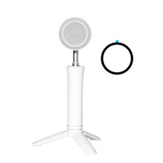 맥세이프 360도 라이트 미니 스마트폰 삼각대 셀카봉 여행용 거치대 스마트폰 휴대용 거치대, 1개, 흰색, 20251121-AT-TS001