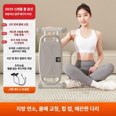 허리 스트레칭 슬라이드 스테퍼 가정용 다이어트 운동 다리 슬림, 허리 비틀기+슬라이드 스텝 2-in-1 그레이