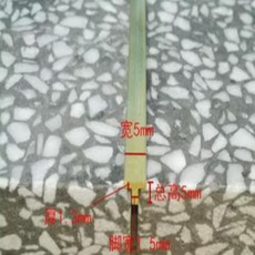 光面T型實心黃銅裝飾壓邊條 地板樓梯背景牆裝飾線, T5*1.3*5mm*1米, 1個