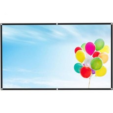 프로젝터 화면 100120150인치 투사 화면 169 접이식 주름 방지 휴대용 프로젝터 영화 화면 1080P 3D 4K 프로젝터 영화 화면60인치