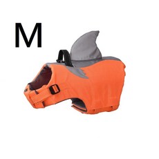 寵物救生衣 狗狗救生衣 鯊魚造型 寵物游泳衣 泳裝, 1個, M