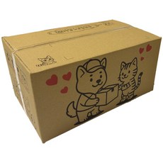 三層瓦楞紙箱 彩繪毛孩版面, 1個