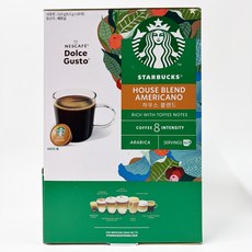 스타벅스 돌체구스토 하우스 블렌드 아메리카노 캡슐커피, 60개, 1개입, 8.5g