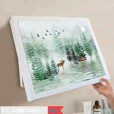 浴室壁畫收納箱洗澡放乾淨衣服神器防水摺疊置物架衛生間櫃子免孔, 1個, 一個
