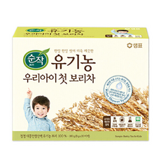 샘표 순작 유기농 우리아이 첫 보리차, 160g, 2개입